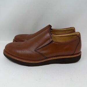 Samuel Hubbard Frequent Traveler Leather Loafer Shoe Vibram Sole Brown Size 10.5